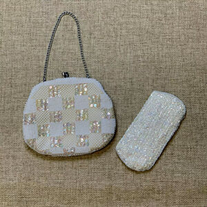 Vintage Style Regal Clutch Weddings Victorian Heritage Antique Beaded Bag